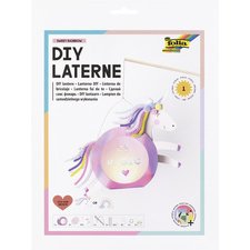 Kit de lanterne SWEET RAINBOW, rose irisé