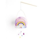 Kit de lanterne SWEET RAINBOW, rose irisé