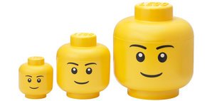 Set de boîtes en forme de tête STORAGE HEAD BOY