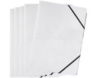 Chemise à élastique 'DIY', A4, carton, blanc