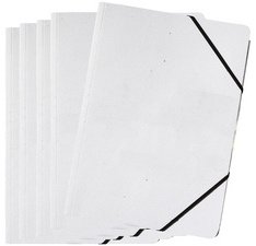 Chemise à élastique 'DIY', A4, carton, blanc