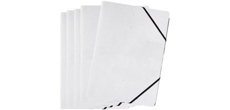 Chemise à élastique 'DIY', A4, carton, blanc