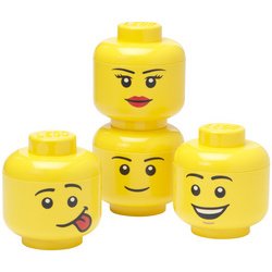 Set de mini-boîtes en forme de tête STORAGE HEAD