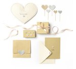 Sticker pailleté en caoutchouc mousse HEARTS LOVE