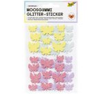 Sticker pailleté en caoutchouc mousse BUTTERFLIES