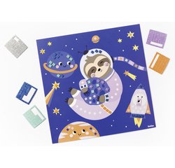 Mosaïque en caoutchouc mousse 'SPACE SLOTH' 301 pièces