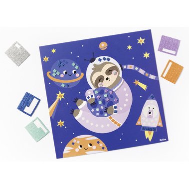 Mosaïque en caoutchouc mousse 'SPACE SLOTH' 301 pièces