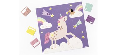 Mosaïque en caoutchouc mousse 'UNICORN', 301 pièces