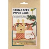Kit pochettes-cadeaux de Noël 'Santa & Deer'