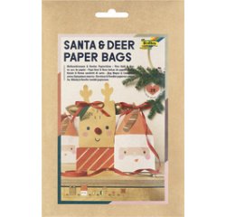 Kit pochettes-cadeaux de Noël 'Santa & Deer'