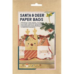 Kit pochettes-cadeaux de Noël 'Santa & Deer'