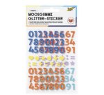 Sticker pailleté en caoutchouc mousse NUMBERS