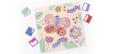 Mosaïque en caoutchouc mousse 'BUTTERFLY', 301 pièces