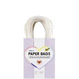 Sac en papier PASTEL, taille: S, assorti