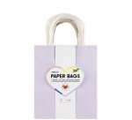 Sac en papier PASTEL, taille: L, assorti