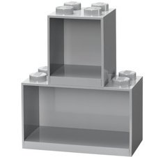 Set van planken in de vorm van een baksteen BRICK SHELF