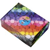 Mélange de pompons MULTICOLORE Jumbobox, 200g, assorti