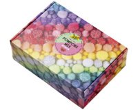 Mélange de pompons PASTEL Jumbobox, 300 g, assorti