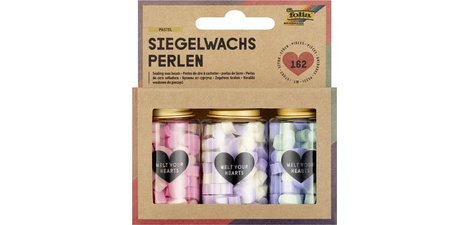 Perles de cire CLASSIC, 3 boîtes, couleurs assorties
