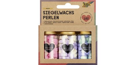 Perles de cire CLASSIC, 3 boîtes, couleurs assorties