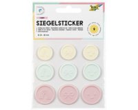 Sceau autocollant ROMANTIC, tailles/couleurs assorties