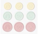 Sceau autocollant CANDY, tailles et couleurs assorties