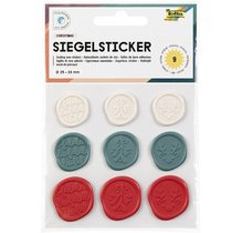 Sceau autocollant CHRISTMAS tailles/couleurs assorties