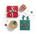 Sceau autocollant CHRISTMAS tailles/couleurs assorties