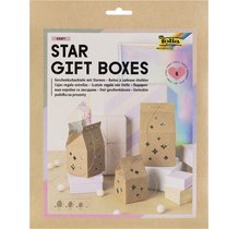 Set de boîtes-cadeaux 'Star gift boxes', papier kraft