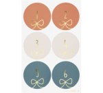 Stickers pour calendrier de l'Avent 'STARS GOLD'