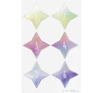 Stickers pour calendrier de l'Avent 'STARS GOLD'