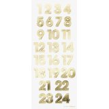 Stickers calendrier de l'Avent 'NUMBERS IRIDESCENT'