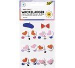Oeil vacillant HEARTS, taille: L, autocollant