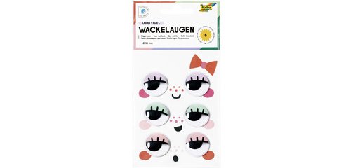 Oeil vacillant LASHES, taille: L, autocollant