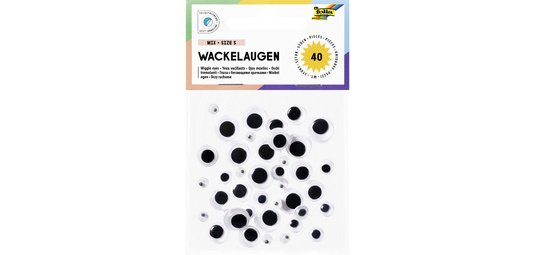 Oeil vacillant, mélange, taille: S, autocollant