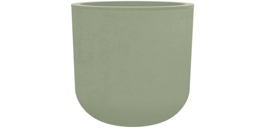 Plantenbak BASALT UP, rond, 485 mm, amandelgroen