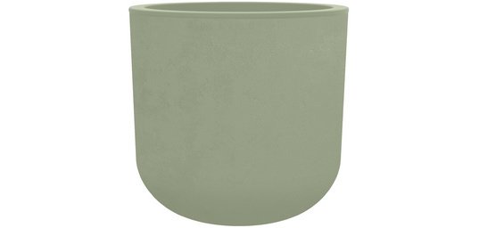 Bac à plantes BASALT UP, rond, 485 mm, vert amande