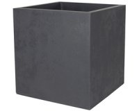 Plantenbak BASALT UP met dubbele wand, 395 mm, antraciet