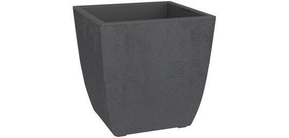 poétic Bac à plantes BASALT Diva, carré, 435 mm, anthracite