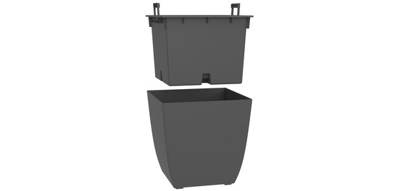 BASALT Diva plant container, column (H)782 mm, anthracite