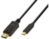 Câble de connexion USB-C - DisplayPort, 1,8 m, noir