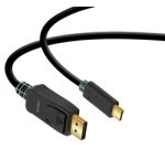 Câble de connexion USB-C - DisplayPort, 1,8 m, noir