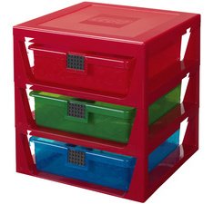 Module de classement 3-DRAWER STORAGE RACK, gris