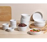 Set de bols en porcelaine Bianco