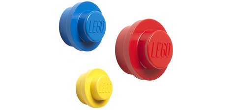 Jeu de 3 patères LEGO