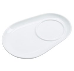 Dessous de tasse BIANCO, ovale