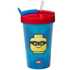 Gobelet avec paille ICONIC, 0,5 litre