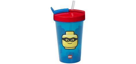Gobelet avec paille ICONIC, 0,5 litre