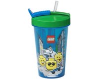 Gobelet avec paille ICONIC BOY, 0,5 litre