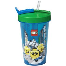 Beker met rietje ICONIC BOY, 0,5 liter